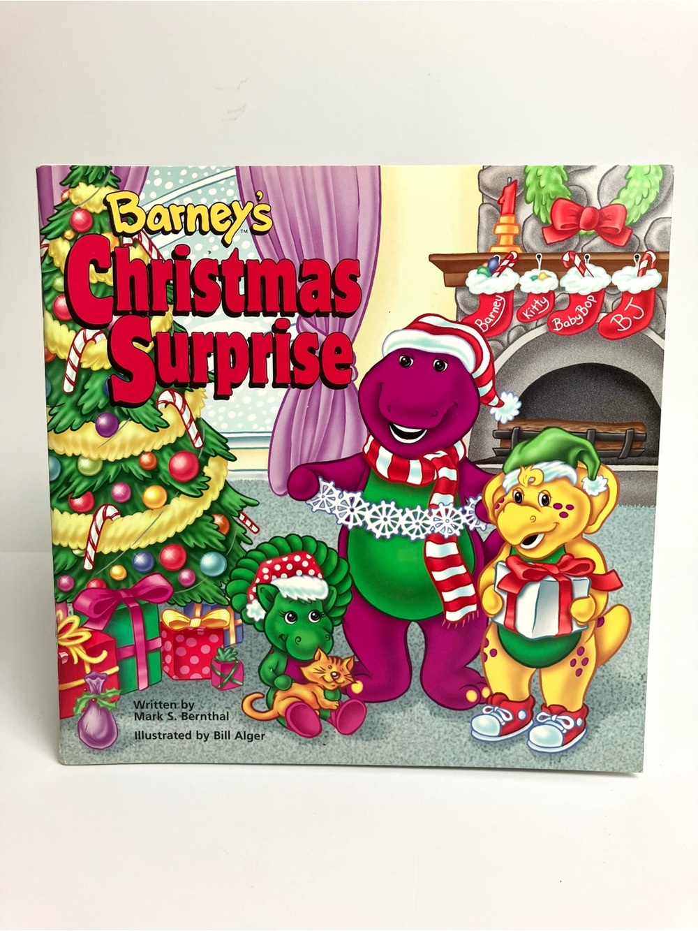 90s Vintage Barney Christmas Surprise 1996 Children Holiday